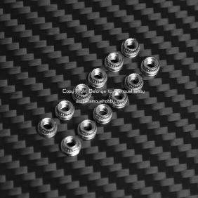 CS026 FreeFly CineStar Press Nuts stainless steel for M3 Screws x 12pcs