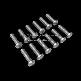 Wholesale SCW004 M3X12mm stainless screw/round head screw / 12pcs/pack