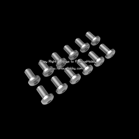 SCW040 M3X6mm stainless screw / round head / 12pcs/pack