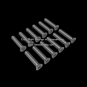 Wholesale SCW046 M3X14mm stainless screw / flat head / 12pcs/pack