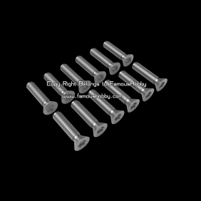 SCW055 M4X12mm stainless screw / flat head / 12pcs/pack