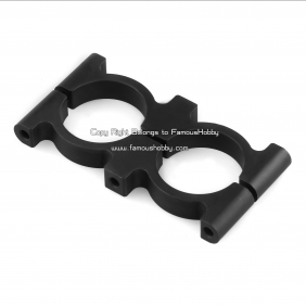 Wholesale FA023  New aluminum dual tube clamp for 25 mm tube for 1 pair