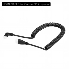 Wholesale ET025 New retractable/flexible male to female HDMI cable for Canon 5D camera in special