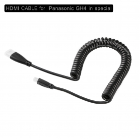 Wholesale ET026 New retractable/flexible male to female HDMI cable for GH4 camera in special