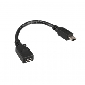 Wholesale ET015 Black data cable for gimbal's controller/Mini USB male head turning Micro USB female head data cable for 1pc