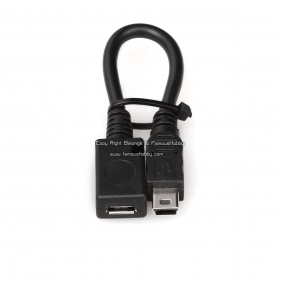 ET015 Black data cable for gimbal's controller/Mini USB male head turning Micro USB female head data cable for 1pc