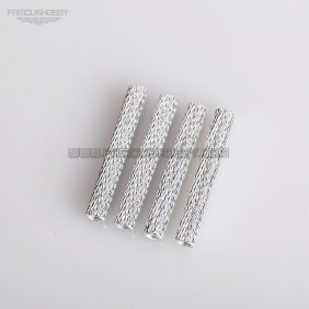 Wholesale M3*35mm Silver Anodized aluminum Round Knurled / Texture Spacer/Standoff, 4pcs/lot