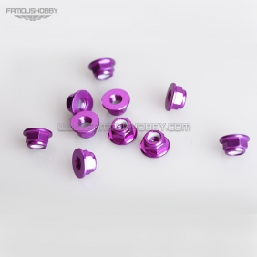 Wholesale M5 Aluminum CW/CCW Flanged Nylon Insert Lock Nuts for RC drones/ Multicopters,10pcs/lot