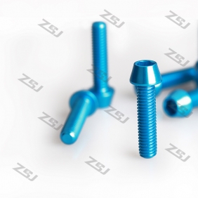 Wholesale Professional M6x30mm Blue/ Red Color anodized aluminum tapered screw,10pcs/lot