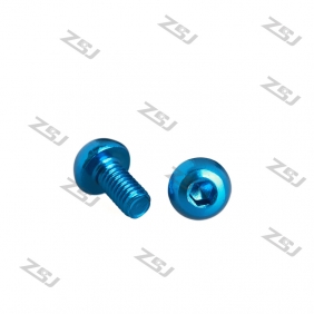 Wholesale 7.75 Blue M3X6MM  Aluminum Botton Bolts,Round Head aluminum screws for RC Drone / Quadcopters,50pcs/lot